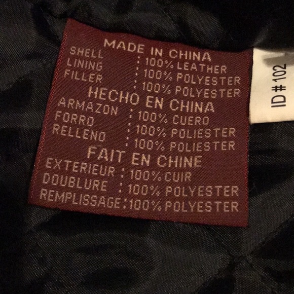 Vtg. G 111 genuine black leather jacket, size MM - Picture 17 of 17